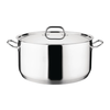 HorecaTraders Auflaufform 12L | Edelstahl | 21,5 (H) x 32 (Ø) cm