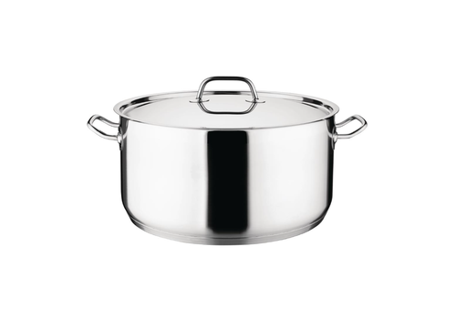  HorecaTraders Cocotte 12L | acier inoxydable | 21,5(h) x 32(Ø)cm 