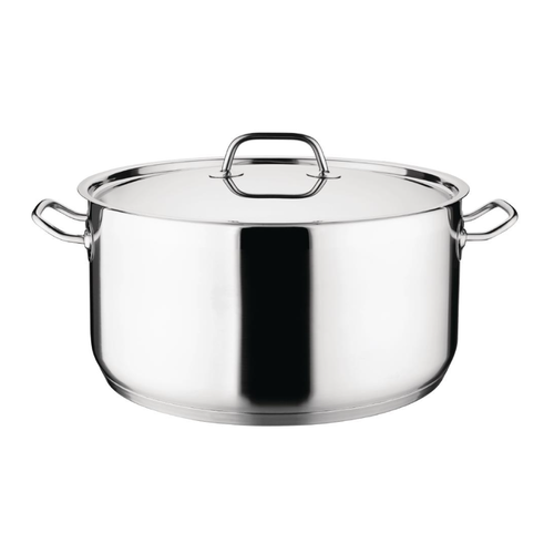  HorecaTraders Casserole 12L | Stainless steel | 21.5 (h) x 32 (Ø) cm 