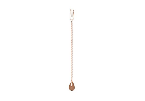  HorecaTraders Bar Spoon With Fork | Rotated | 40 cm | Buyer 