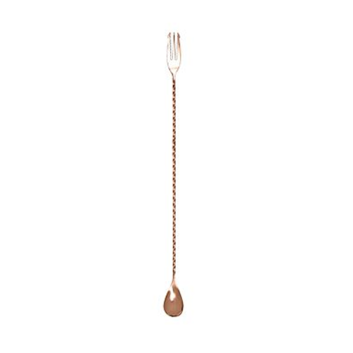  HorecaTraders Bar Spoon With Fork | Rotated | 40 cm | Buyer 