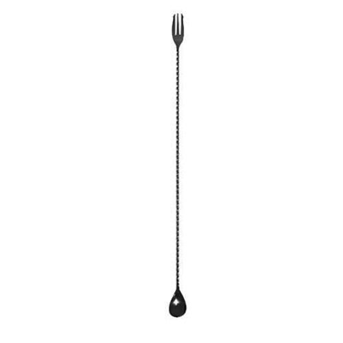  HorecaTraders Bar Spoon With Fork | Rotated | 50 cm | Buyer 