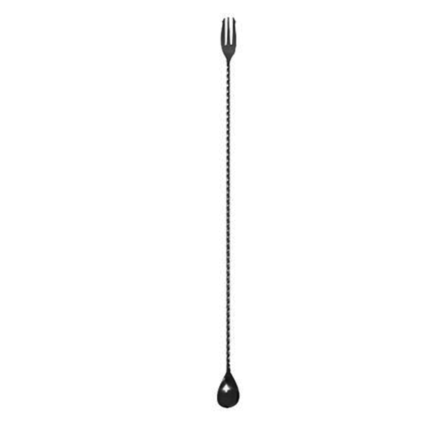 Bar Spoon With Fork | Turned | 50 cm | Copper