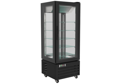  Combisteel Vitrine de pâtisserie au congélateur | Noir | 50x59x(h)133 cm 
