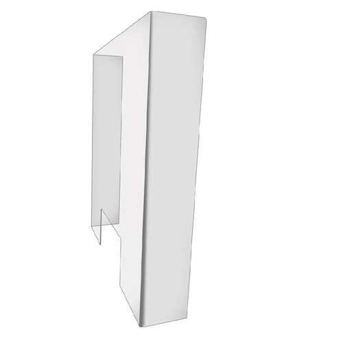  HorecaTraders Spritzschutz mit Zahlmulde | 75 (H) x 70 (B) x 15 (T) cm 