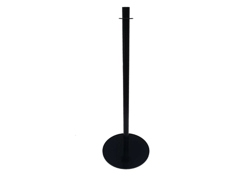  HorecaTraders Poteau de barrière noir | 95(h) x 30(l) x 30(p)cm 