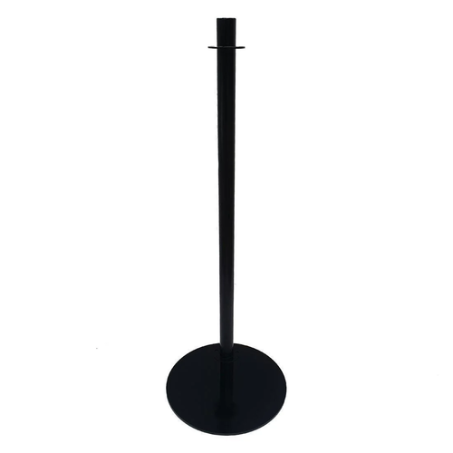  HorecaTraders Poteau de barrière noir | 95(h) x 30(l) x 30(p)cm 