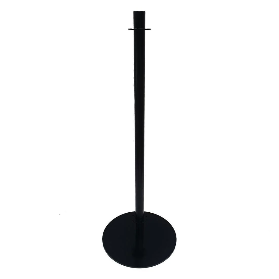 Poteau de barrière noir | 95(h) x 30(l) x 30(p)cm