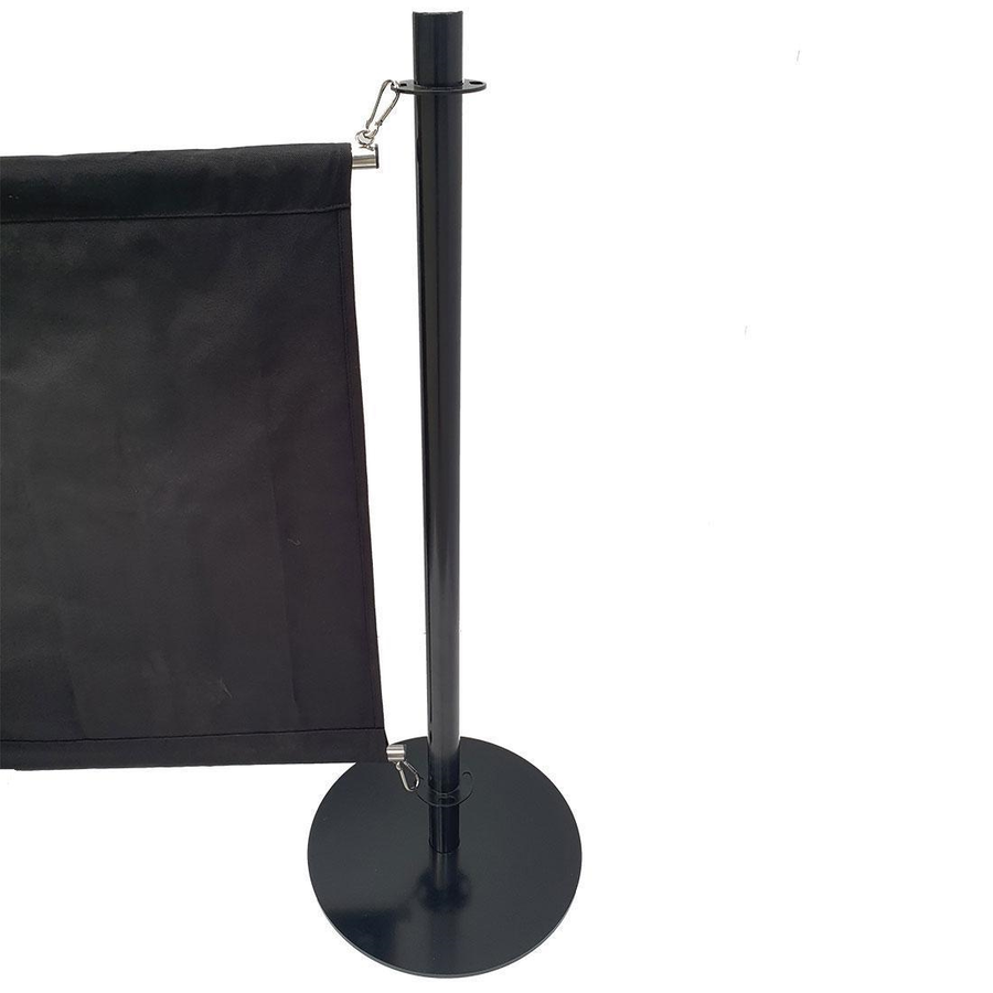 Barrier post black | 95 (h) x 30 (w) x 30 (d) cm