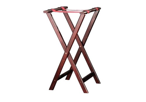  HorecaTraders Tablettständer aus Mahagoni | Höhe 79 cm 