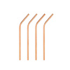 HorecaTraders Copper gilding straws | 4 pieces