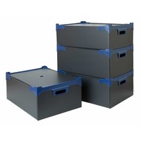 Aufbewahrungsbox aus Glas | 35 Gläser | 500x345x200 mm | 5 Stück