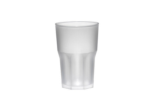  HorecaTraders Verre Granité givré | 40 cl | Plastique | 5 pièces 