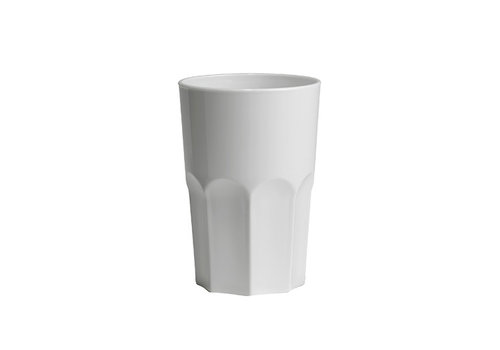  HorecaTraders Glas Granity weiß | 40 cl | Kunststoff | 5 Stück 