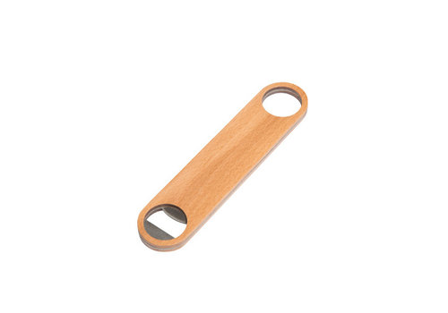  HorecaTraders Bottle opener | Stainless steel | With wooden casing 