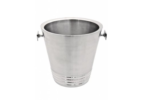  HorecaTraders Seau à vin Bormio | À double paroi | Ø 13x(h)20 cm 