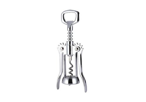  HorecaTraders Corkscrew with two levers Stainless steel 