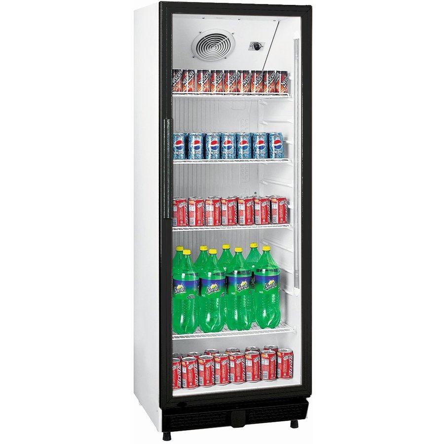 Réfrigérateur à boissons | porte vitrée | Blanc | L 53 x P 63,5 x H 144 cm