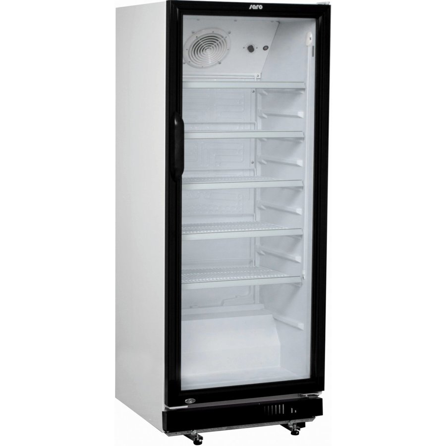 Saro drinks fridge with glass door | Dimensions: W 620 x D 635 x H 1562 | LED-lighting