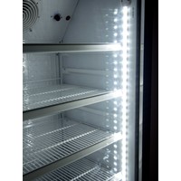 réfrigérateur à boissons avec porte vitrée | Dimensions : L 620 x P 635 x H 1562 | Éclairage LED