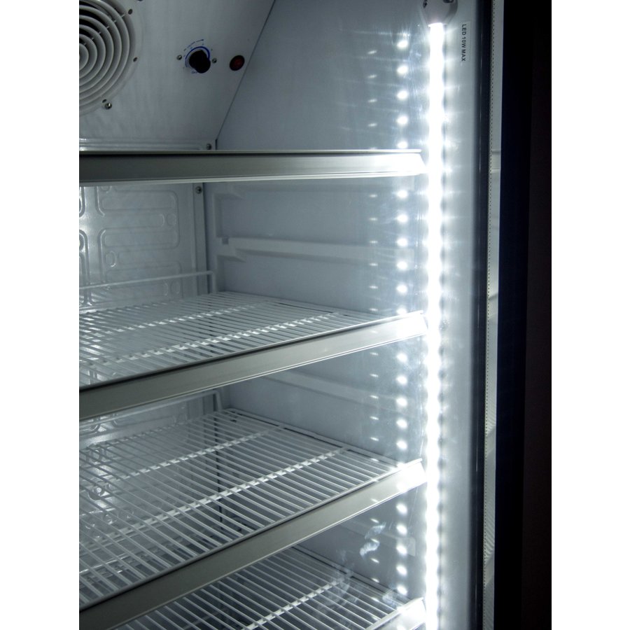 Saro drinks fridge with glass door | Dimensions: W 620 x D 635 x H 1562 | LED-lighting