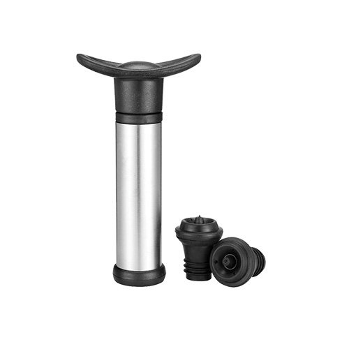  HorecaTraders Pompe à vin et 2 bouchons en silicone 