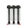 HorecaTraders Rinsing brush set | aluminum base | 25 cm (Height)