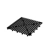 HorecaTraders Glasabtropfmatte | 33x33cm | Schwarz