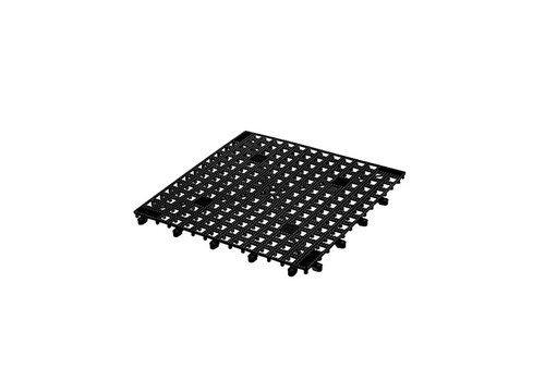  HorecaTraders Glasabtropfmatte | 33x33cm | Schwarz 