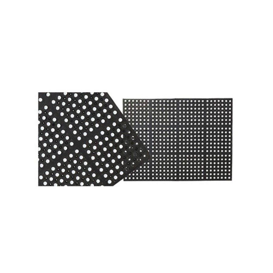 Bodenmatte Anti-Rutsch | 91x91cm | Schwarz