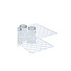 HorecaTraders Interlocking glass mat transparent 10 pieces | 30 * 20 cm