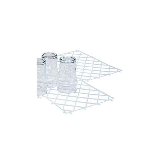  HorecaTraders In elkaar grijpende glasmat transparant | 10 stuks | 30 * 20 cm 