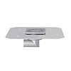 HorecaTraders Siphon de sol en acier inoxydable | 100x100 mm | Drain latéral 40 mm