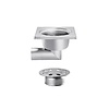 RVS Vloerafvoerput | 200x200 mm | Zijdelingse Afvoer 63 mm - Zware Lasten