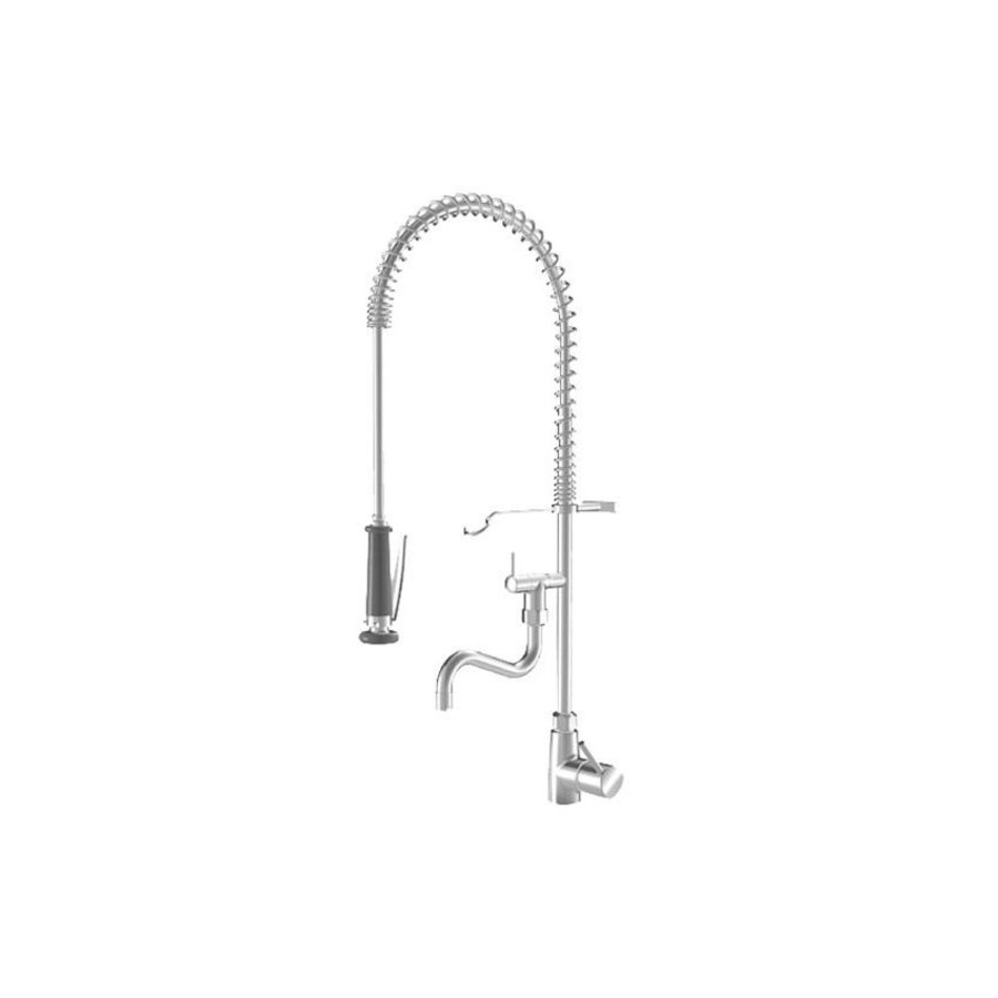 Douche de pré-rinçage avec robinet intermédiaire | Trou unique | Modèle de table