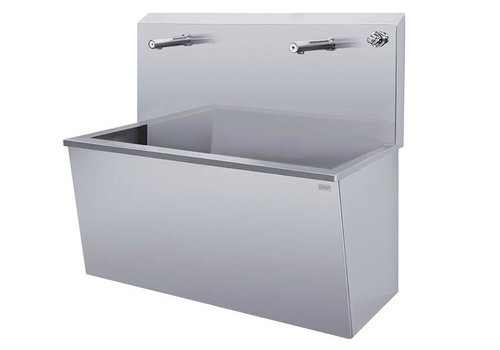  HorecaTraders Lavabo en acier inoxydable avec robinetterie infrarouge (3 tailles) 