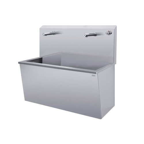  HorecaTraders Lavabo en acier inoxydable avec robinetterie infrarouge (3 tailles) 