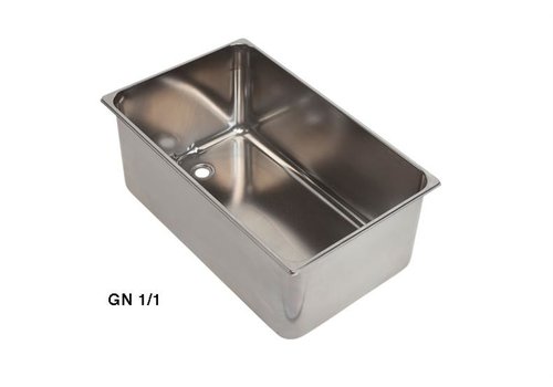  HorecaTraders Bol bain-marie en acier inoxydable | Insert (4 tailles) 
