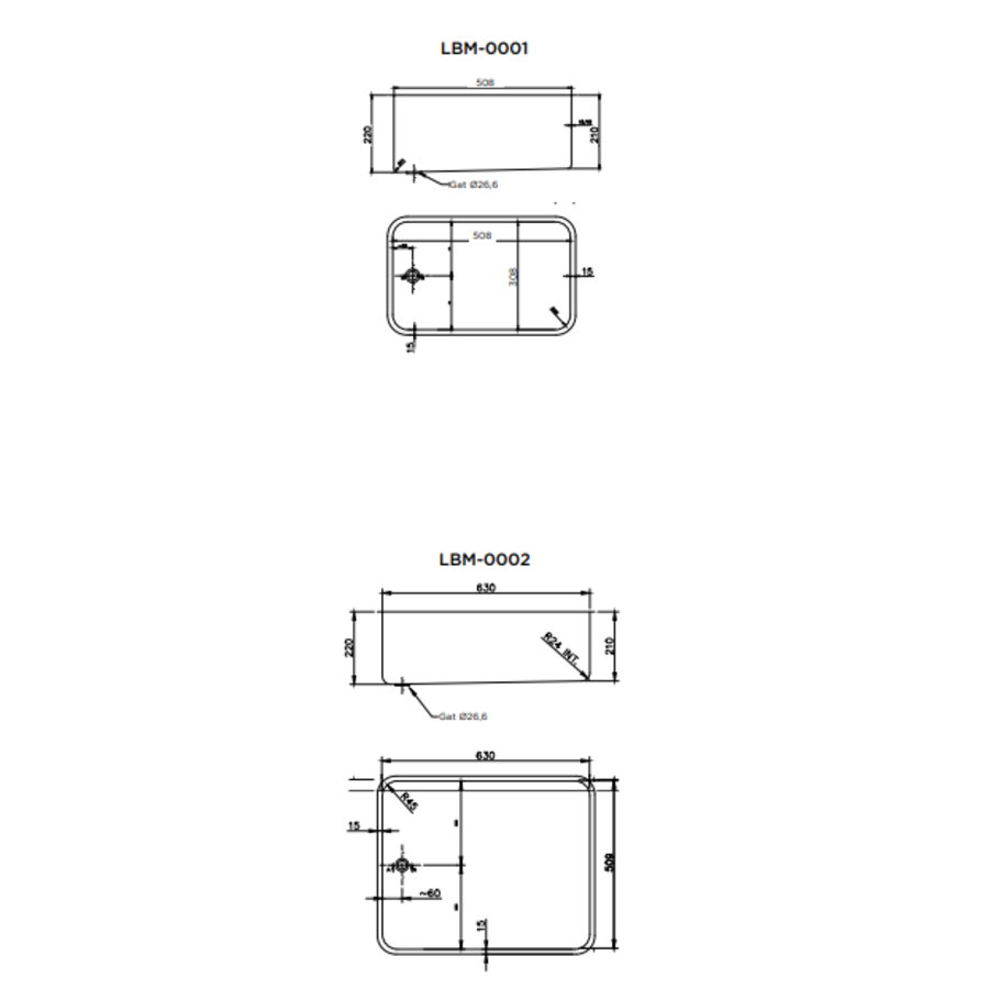 Bol bain-marie en acier inoxydable | Insert (4 tailles)