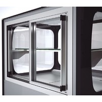 Stainless Steel Refrigerated Display Case With Glass Door | 1,650x730x1,379 mm