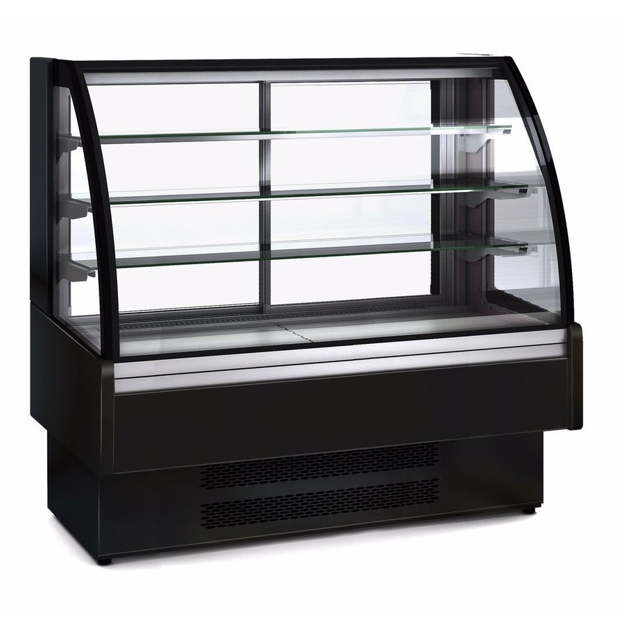 Vitrine réfrigérée en acier inoxydable avec porte vitrée | 1 650 x 730 x 1 379 mm