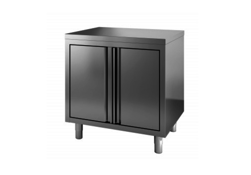  Combisteel Meuble de travail de restauration avec étagère intermédiaire 80x70x(H)85cm 