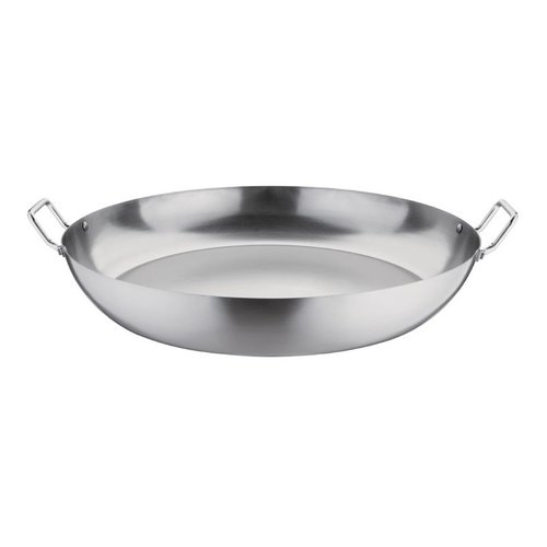  HorecaTraders Poêle à paella en tôle d'acier Ø51cm 