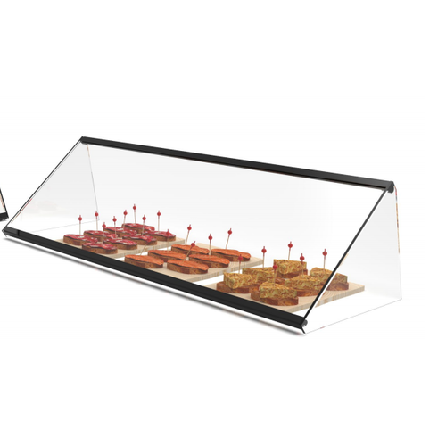  HorecaTraders Neutral display case | Available in 3 different sizes | Tempered glass 