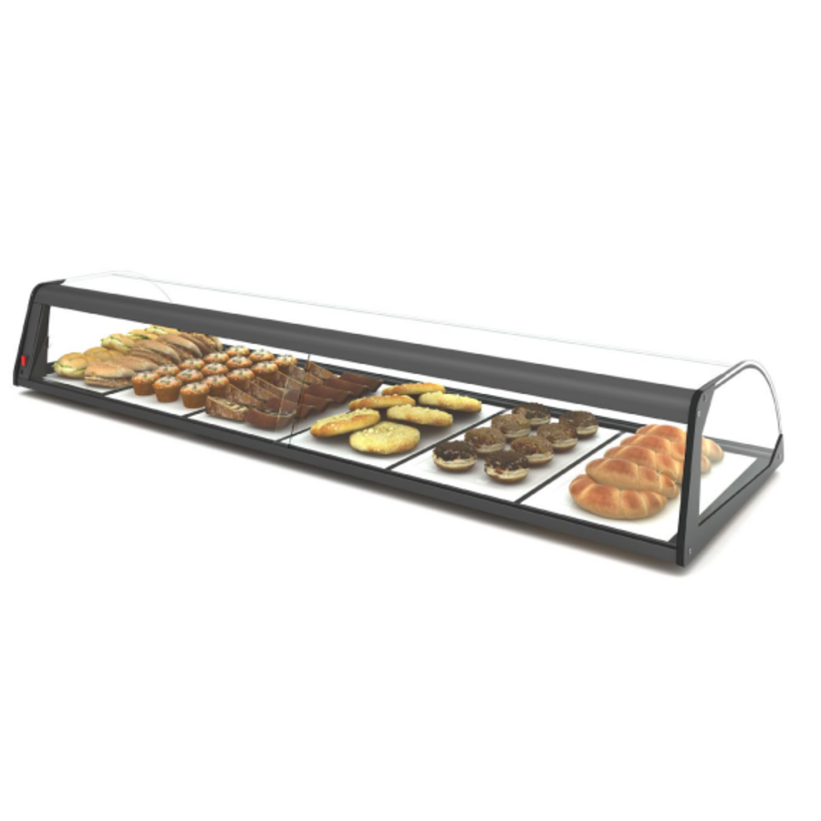 Vitrine neutre | Disponible en 4 tailles | Verre trempé | Éclairage LED