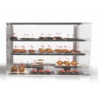 Neutral display case rectangular | Available in 4 sizes | Tempered glass | LED lighting