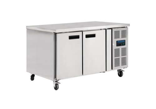  HorecaTraders Gekühlte Patisserie-Werkbank | 2 Türen | 86 x 151 x 80 cm 