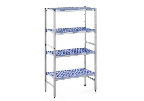  HorecaTraders Storage racks with 4 shelves | 12 Formats 