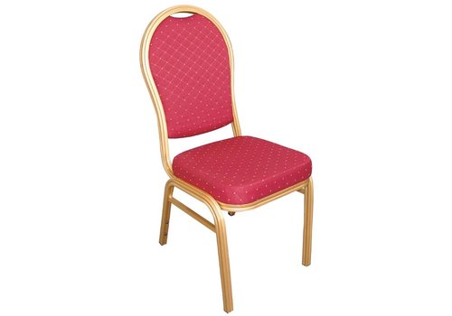  Bolero Chaises de conférence empilables rouges | 4 