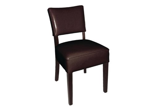  Bolero Dark Brown Imitation Leather Chairs | 2 pieces 